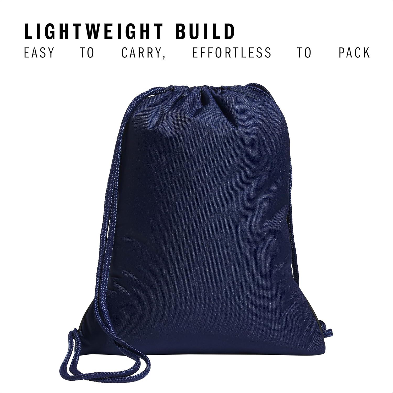 imageadidas Alliance Sackpack Drawstring Backpack Lightweight Small Gym Bag for Women and Men BlackGold MetallicBlack One SizeDark BlueRose Gold