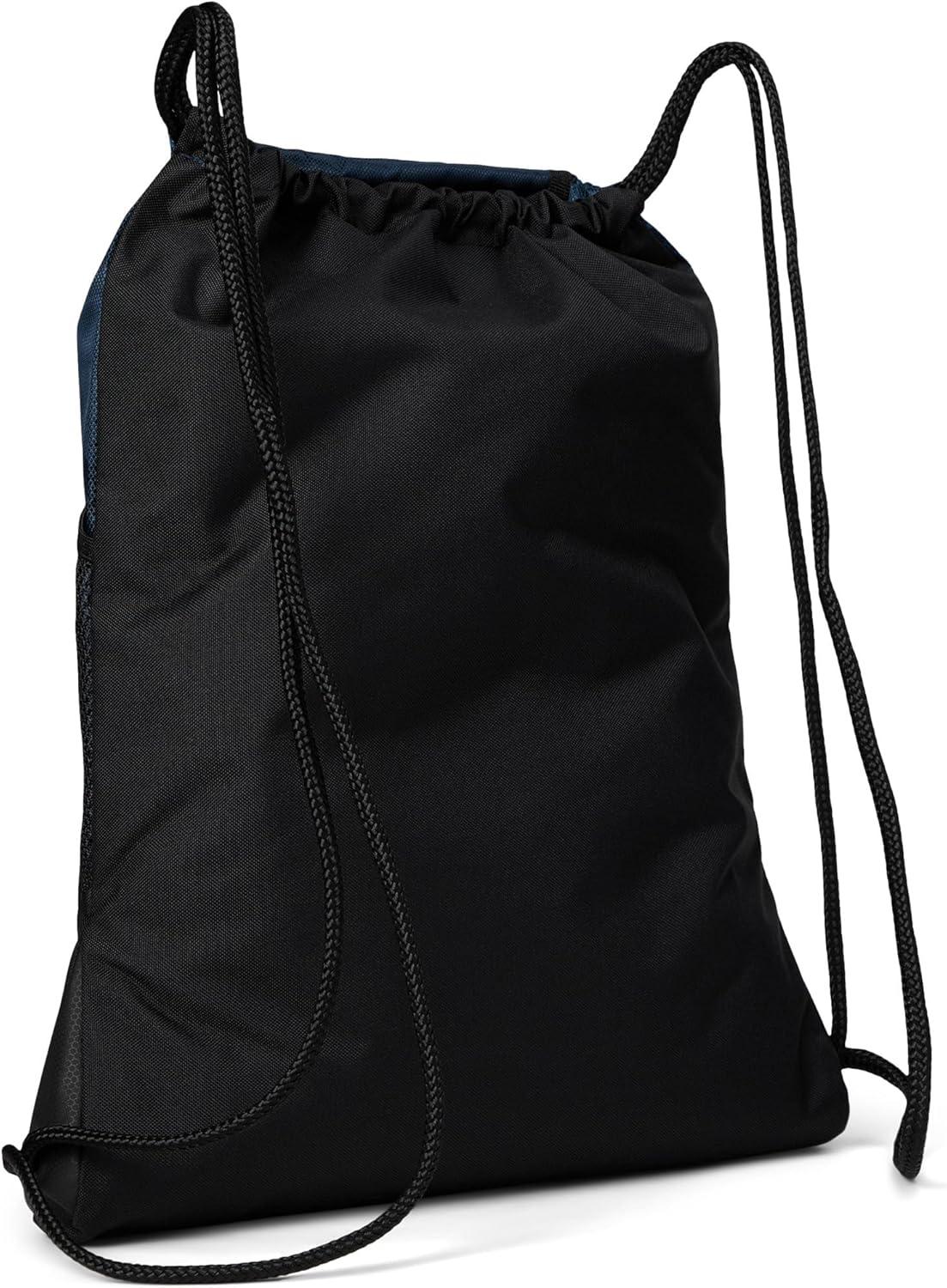 imageadidas Alliance Sackpack Drawstring Backpack Lightweight Small Gym Bag for Women and Men BlackGold MetallicBlack One SizeTeam Navy Blue