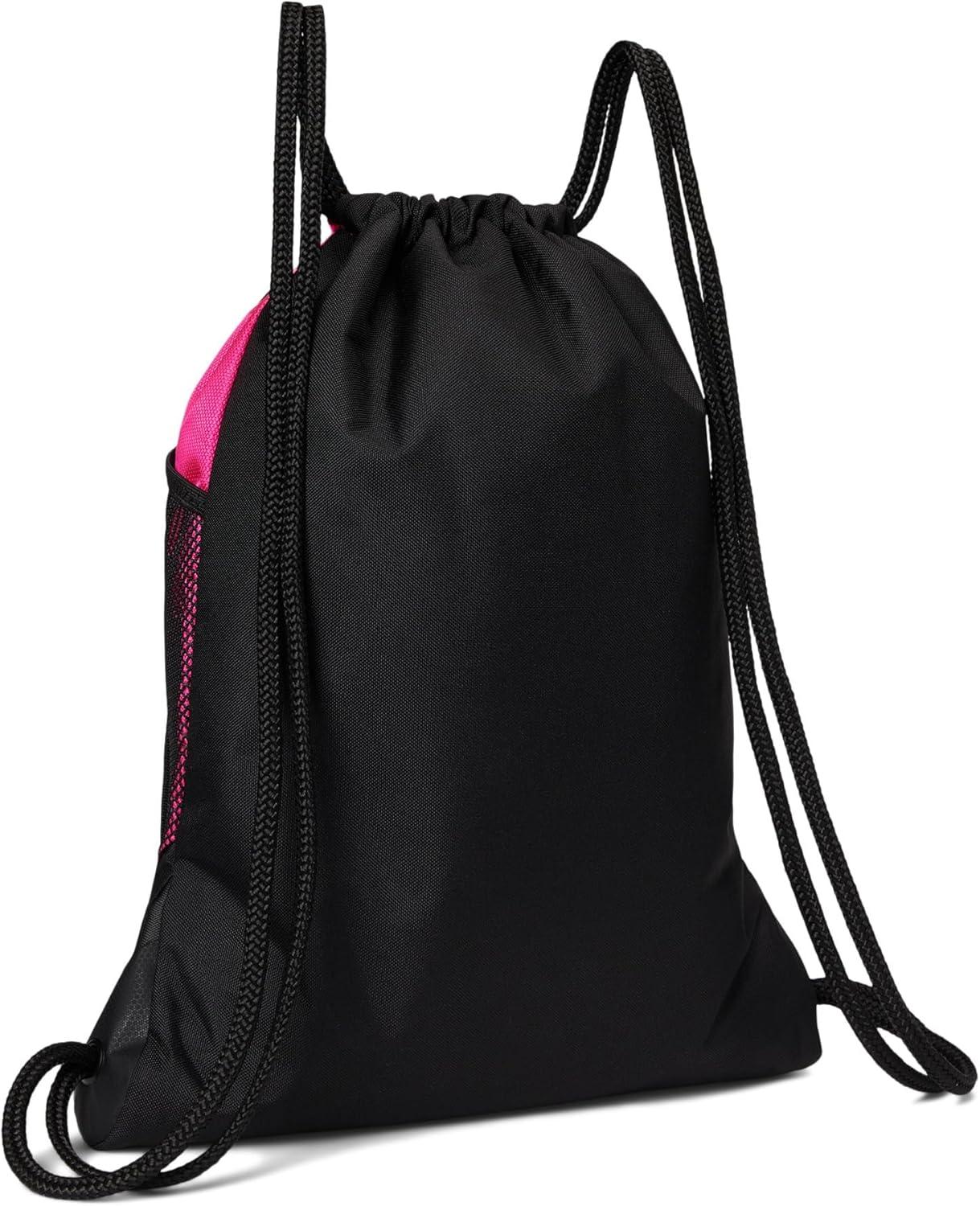 imageadidas Alliance Sackpack Drawstring Backpack Lightweight Small Gym Bag for Women and Men BlackGold MetallicBlack One SizeTeam Shock Pink