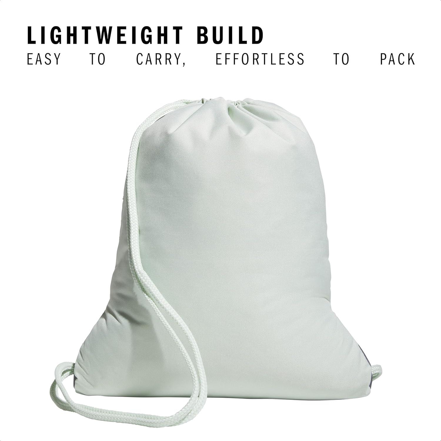 imageadidas Alliance Sackpack Drawstring Backpack Lightweight Small Gym Bag for Women and Men BlackGold MetallicBlack One SizeTwo Tone Whiteclear OnixLinen Green