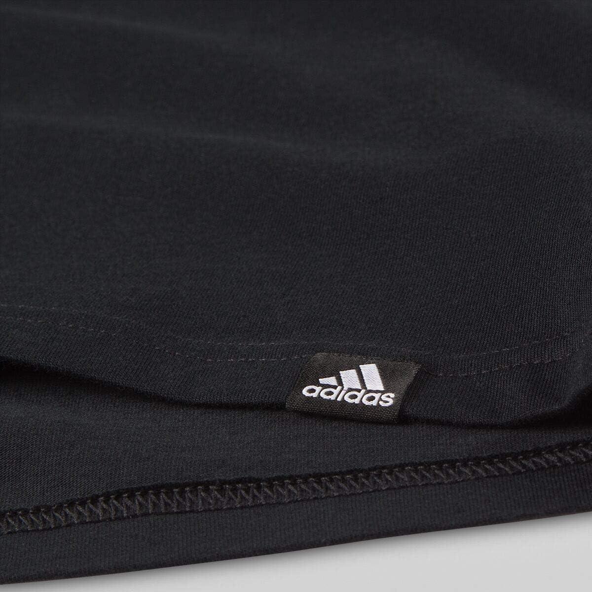 imageadidas Boys Big Short Sleeve Cotton Script Logo TShirtLinear Logo Black