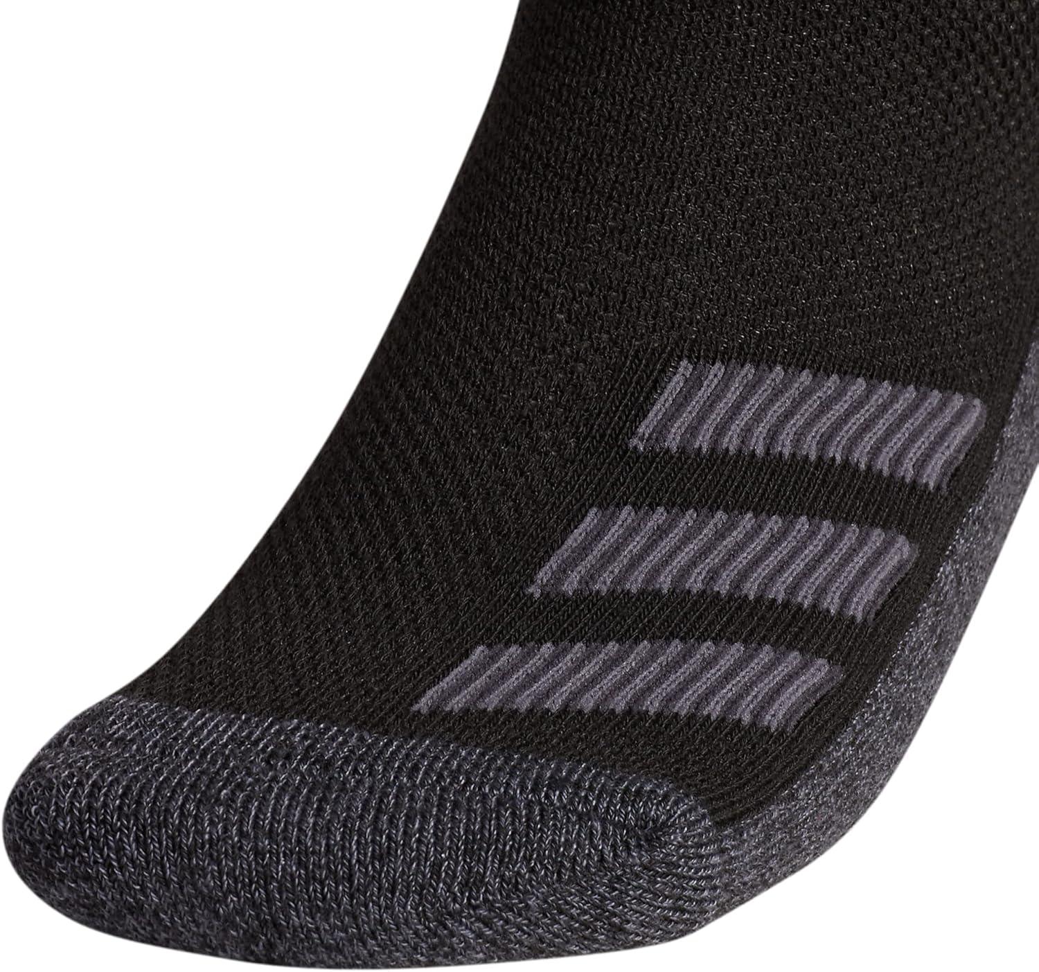 imageadidas Boys Cushioned Mixed Crew 6Pack Little KidBig KidAdultBlackOnix GreyNight Grey