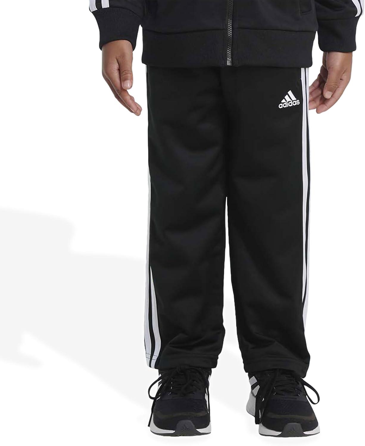 imageadidas Boys Iconic Tricot Athletic PantsIconic Adi Black