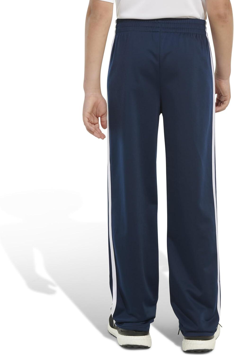 imageadidas Boys Iconic Tricot Athletic PantsIconic Collegiate Navy