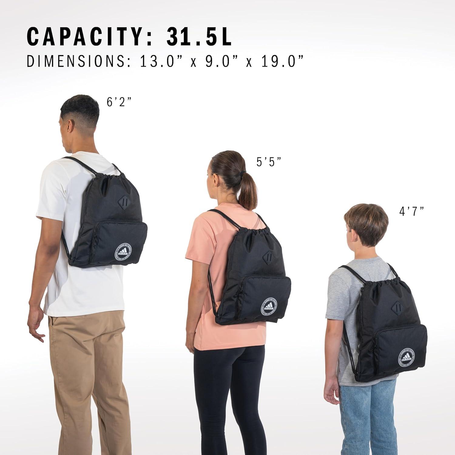 imageadidas Classic 3Stripes 20 Sackpack Black One Size Fits AllBlack