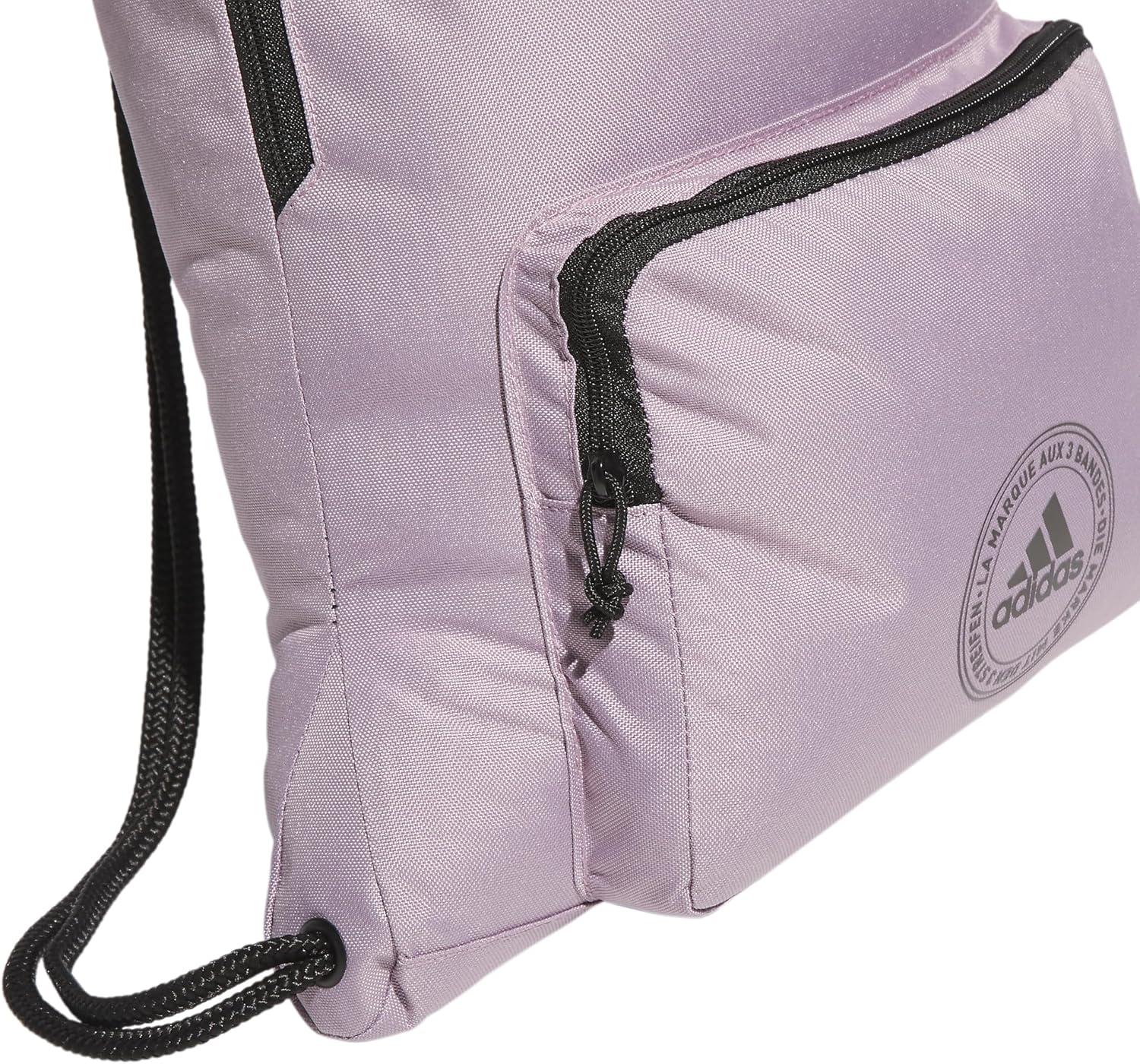 imageadidas Classic 3Stripes 20 Sackpack Black One Size Fits AllPreloved Fig PurpleBlack