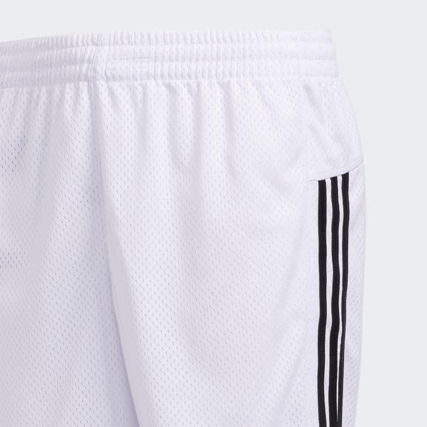 imageadidas Girls Big 5quot Mesh Althletic ShortWhite