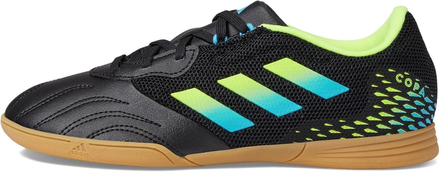 imageadidas UnisexChild Copa Sense3 Indoor Sala Soccer ShoeBlackBright CyanTeam Solar Yellow