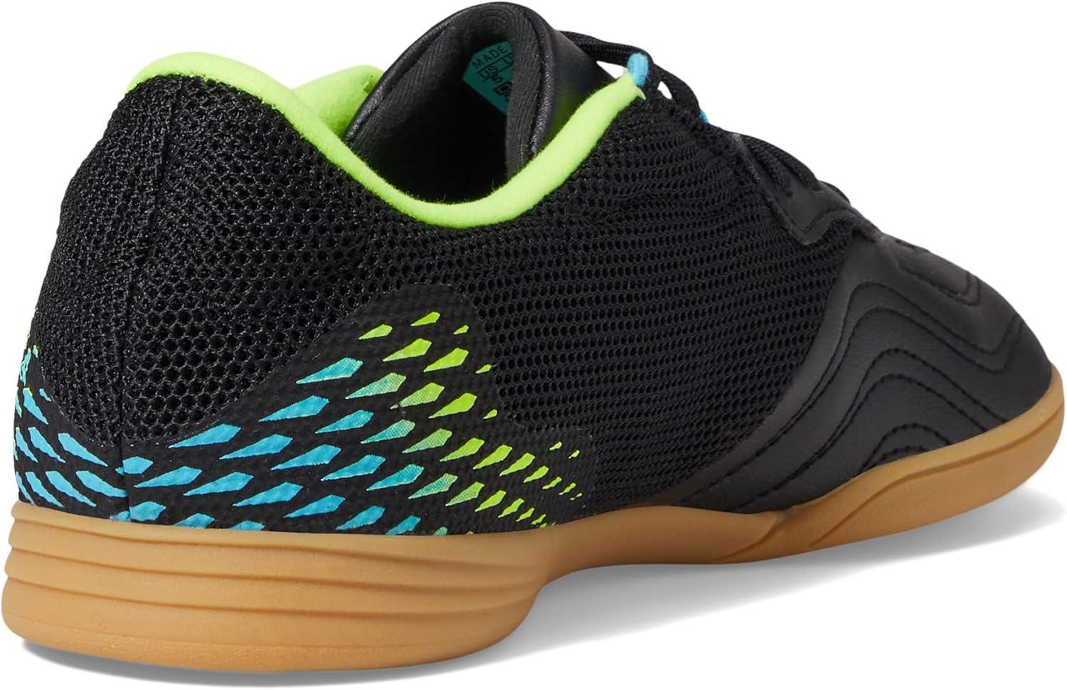 imageadidas UnisexChild Copa Sense3 Indoor Sala Soccer ShoeBlackBright CyanTeam Solar Yellow
