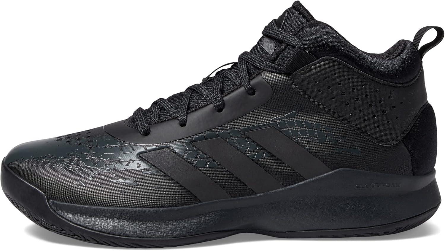 imageadidas UnisexChild Cross Em Up 5 Basketball ShoeBlackBlackCarbon