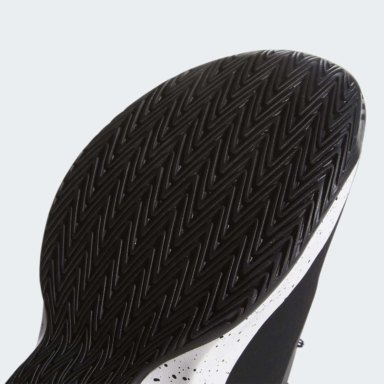 imageadidas UnisexChild Cross Em Up 5 Basketball ShoeBlackSilver MetallicWhite