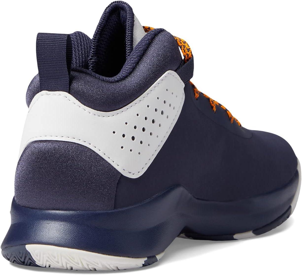 imageadidas UnisexChild Cross Em Up 5 Wide Basketball ShoeShadow NavyBright OrangeDash Grey