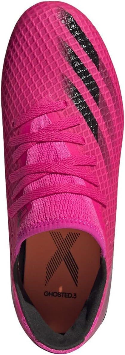 imageadidas UnisexChild X Ghosted3 Soccer ShoeShock PinkBlackScreaming Orangefirm Ground