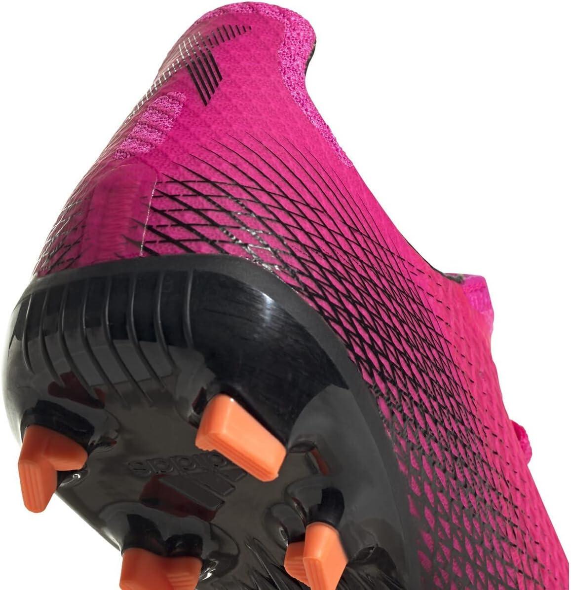 imageadidas UnisexChild X Ghosted3 Soccer ShoeShock PinkBlackScreaming Orangefirm Ground