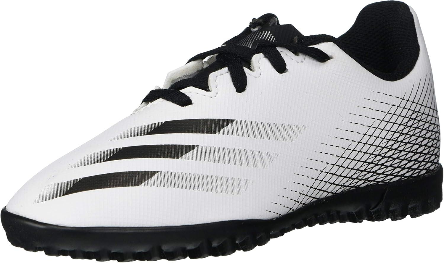 imageadidas UnisexChild X Ghosted3 Soccer ShoeWhiteBlackSilver