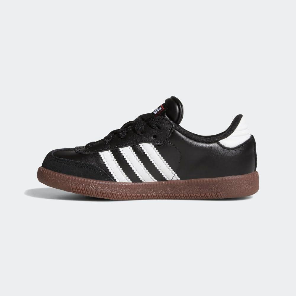 imageadidas UnisexKids Samba Classic Leather Soccer ShoeBlackWhite