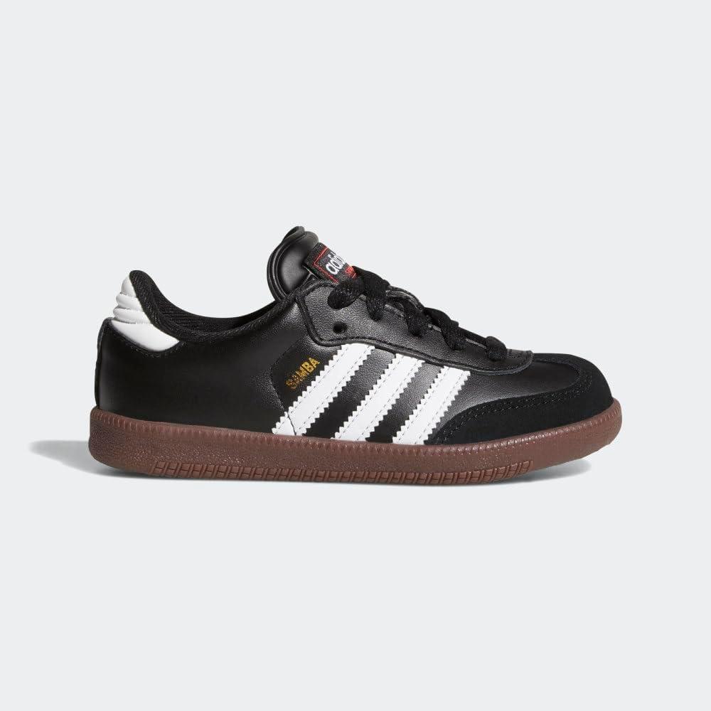 imageadidas UnisexKids Samba Classic Leather Soccer ShoeBlackWhite