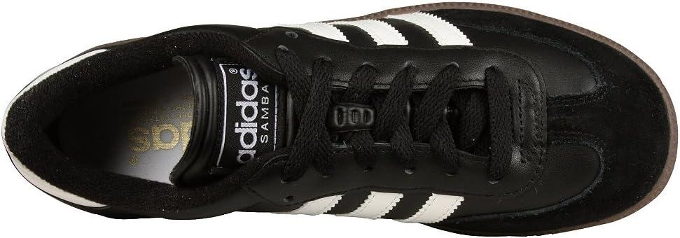 imageadidas UnisexKids Samba Classic Leather Soccer ShoeBlackWhiteBlack