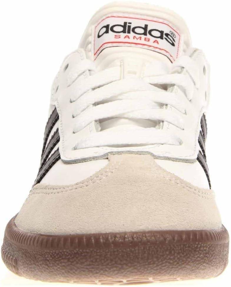 imageadidas UnisexKids Samba Classic Leather Soccer ShoeWhiteBlackWhite
