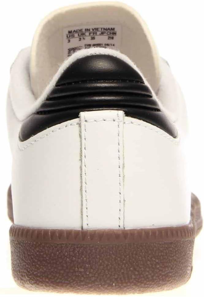 imageadidas UnisexKids Samba Classic Leather Soccer ShoeWhiteBlackWhite