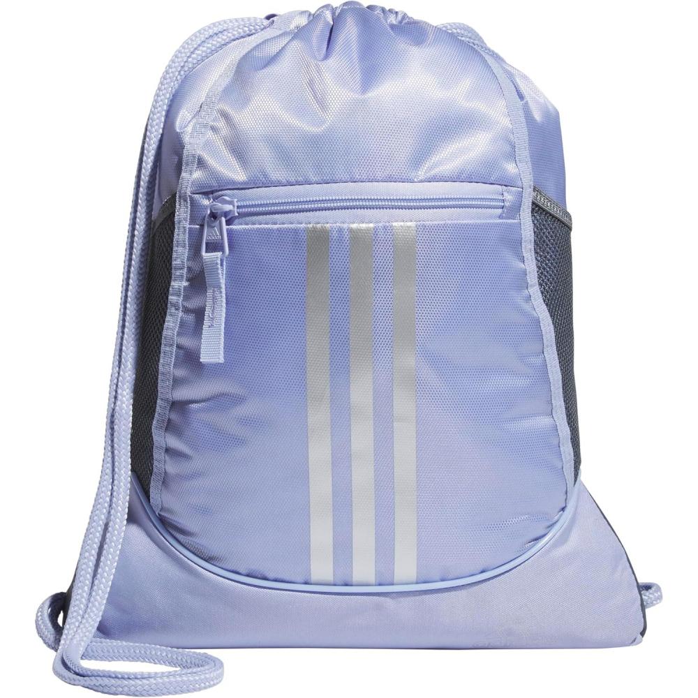 imageadidas Alliance Sackpack Drawstring Backpack Lightweight Small Gym Bag for Women and Men BlackGold MetallicBlack One SizeViolet Tone PurpleSilver Metallic