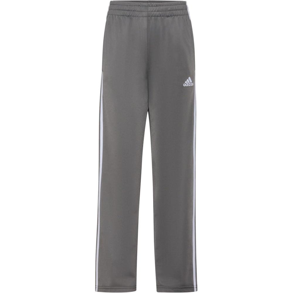 imageadidas Boys Iconic Tricot Athletic PantsIconic Grey Five