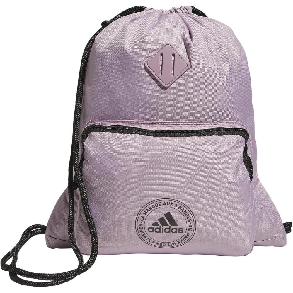 imageadidas Classic 3Stripes 20 Sackpack Black One Size Fits AllPreloved Fig PurpleBlack