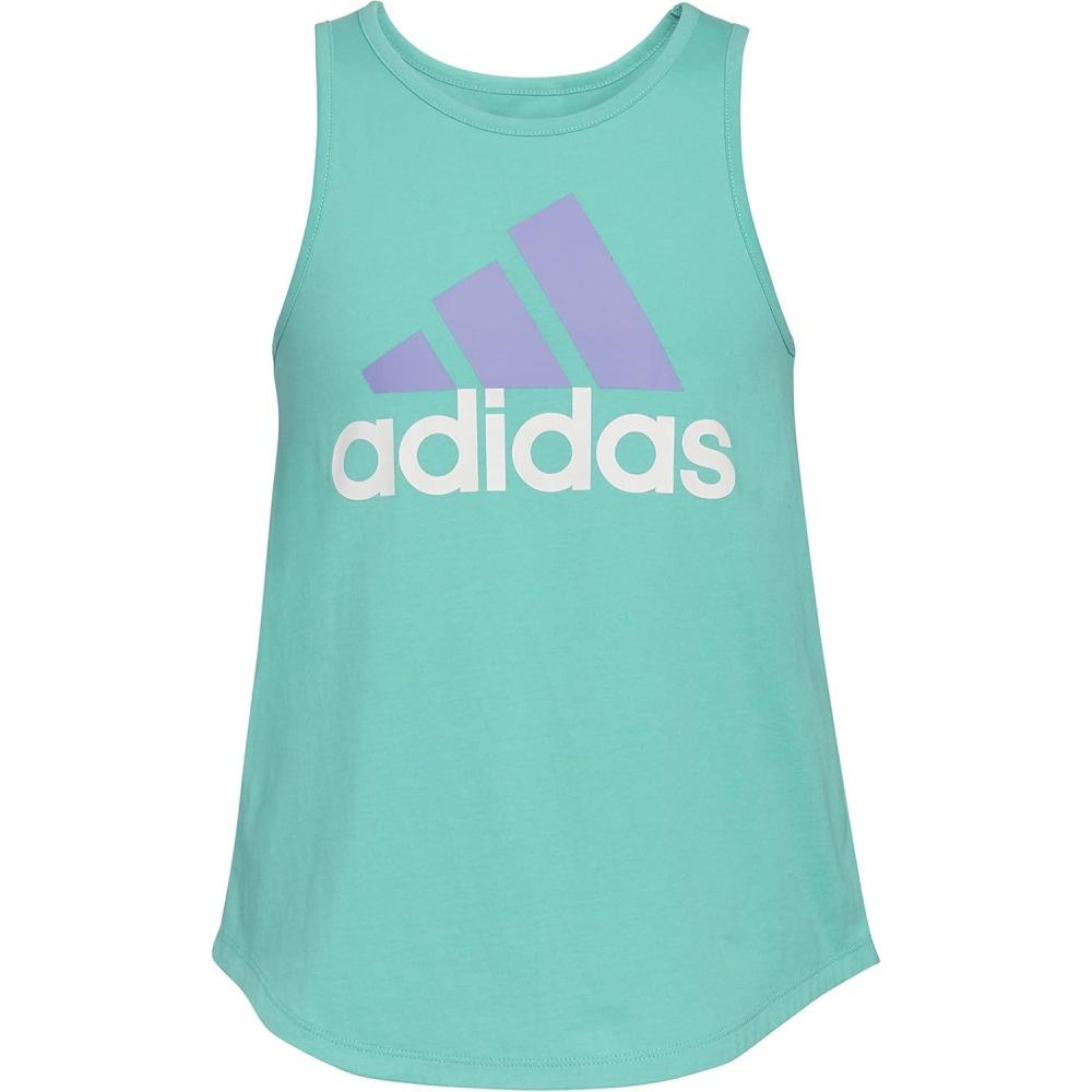 imageadidas Girls Plus Size Sleeveless Curved Hem TankSemi Mint Rush