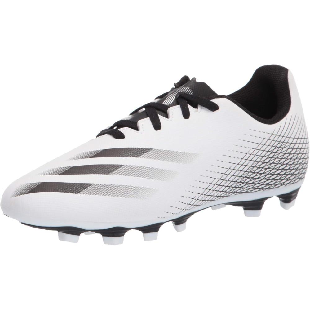 imageadidas UnisexChild X Ghosted3 Soccer ShoeWhiteBlackSilver