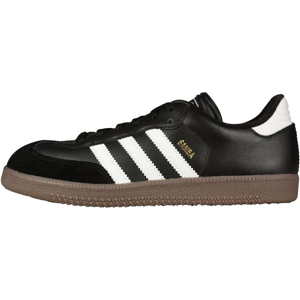 imageadidas UnisexKids Samba Classic Leather Soccer ShoeBlackWhite