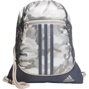 adidas Alliance Sackpack, Drawstring Backpack, Lightweight Small Gym Bag for Women and Men, Black/Gold Metallic/Black, One Size(Camouflage Wonder Beige/Onix Grey/Alumina Beige)