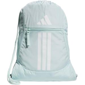 adidas Alliance Sackpack, Drawstring Backpack, Lightweight Small Gym Bag for Women and Men, Black/Gold Metallic/Black, One Size(Halo Mint Green/White)