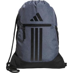 adidas Alliance Sackpack, Drawstring Backpack, Lightweight Small Gym Bag for Women and Men, Black/Gold Metallic/Black, One Size(Twill Onix Grey/Black)