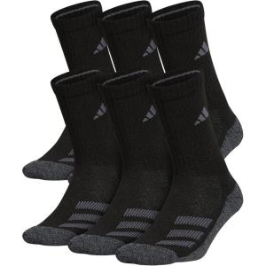 adidas Boy’s Cushioned Mixed Crew 6-Pack (Little Kid/Big Kid/Adult)(Black/Onix Grey/Night Grey)