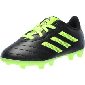 adidas Kids Girls Goletto VIII Firm Ground Soccer Cleats Firm Ground – Pink(Black/Lucid Lemon/Lucid Lemon)