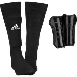 adidas Kids’ Performance Sock Shin Guards(Black/Core White)