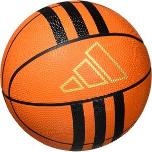 adidas Unisex-Adult 3-Stripes Rubber Mini Basketball(Orange)