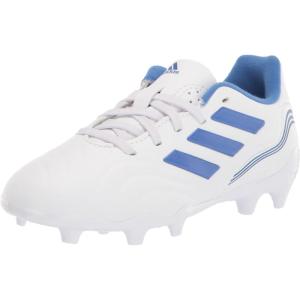 adidas Unisex-Child Copa Sense.3 Firm Ground Soccer Shoe(White/Blue/Legacy Indigo)