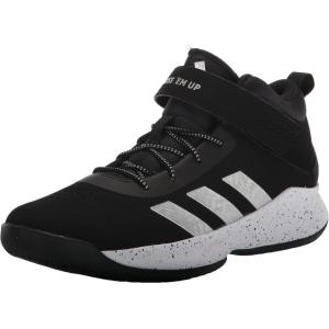adidas Unisex-Child Cross Em Up 5 Basketball Shoe(Black/Silver Metallic/White)