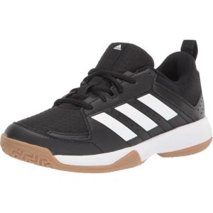 adidas Unisex-Child Ligra 7 Track and Field Shoes(Black/White/Black)