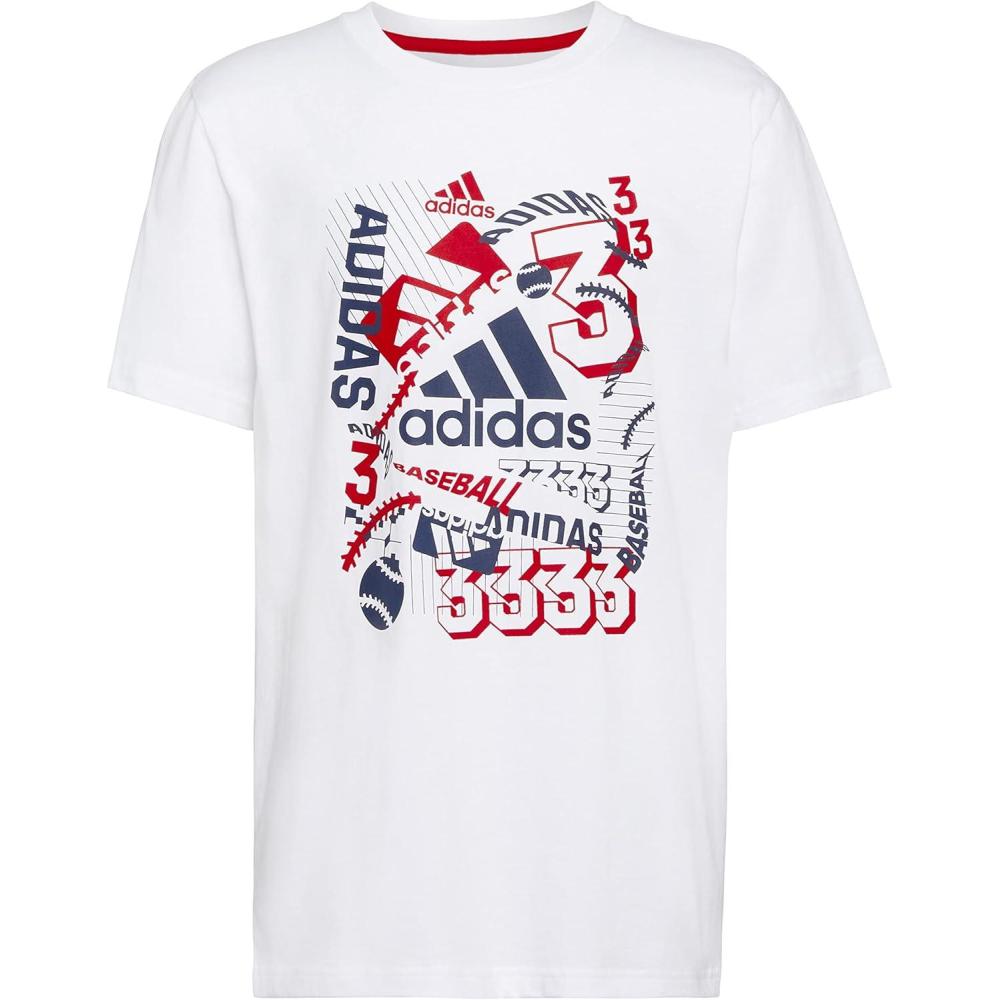 imageadidas Boys Short Sleeve Americana TeeWhite