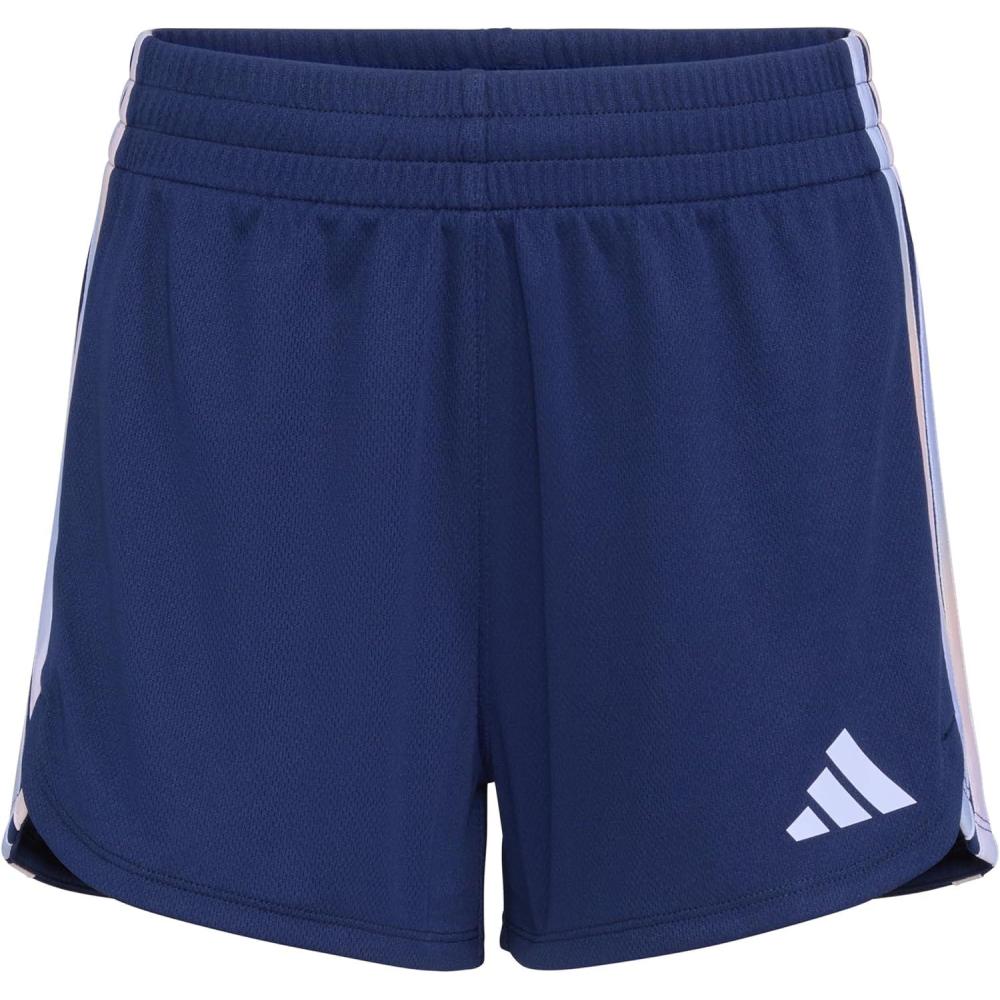 imageadidas Girls 3Stripes Mesh ShortsBlue Multi