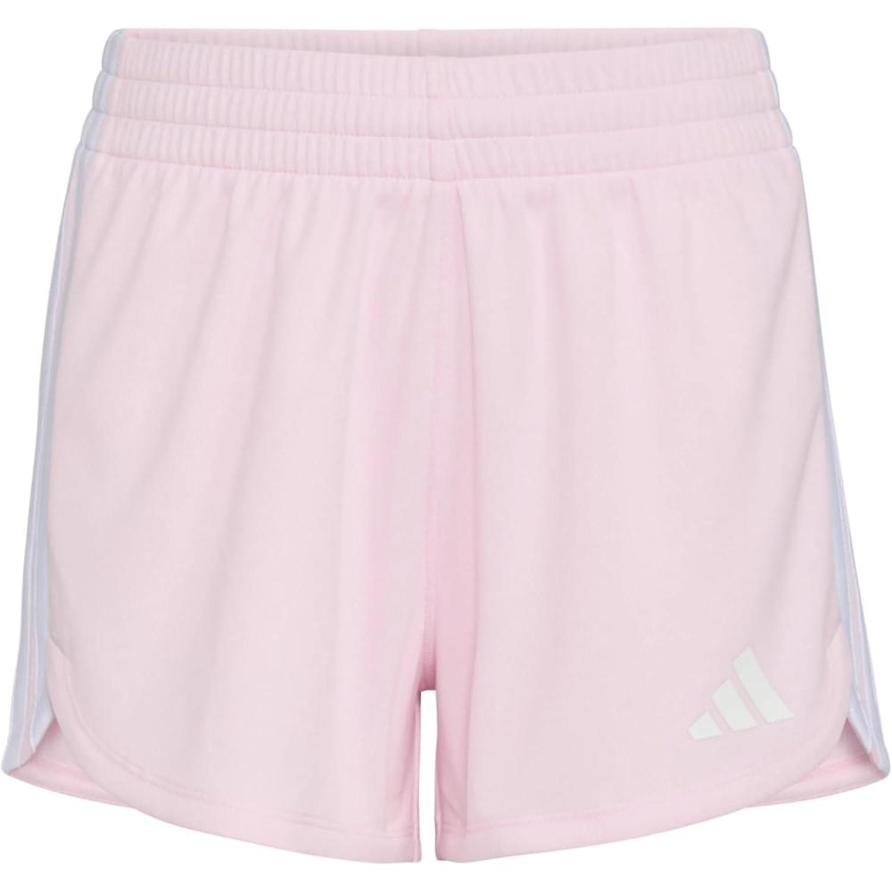 imageadidas Girls 3Stripes Mesh ShortsClear Pink Adi