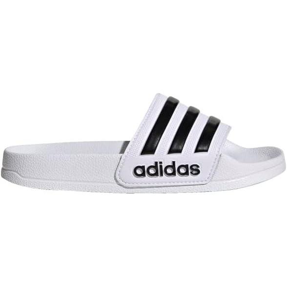 imageadidas Kids Adilette Shower SlideWhiteBlackBlack