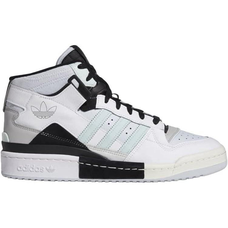 imageadidas Mens Forum Mid SneakerCloud WhiteGrey TwoHalo Mintwhite