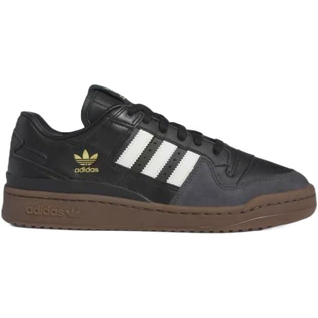 imageadidas Mens Forum Mid SneakerCore BlackIvoryGum