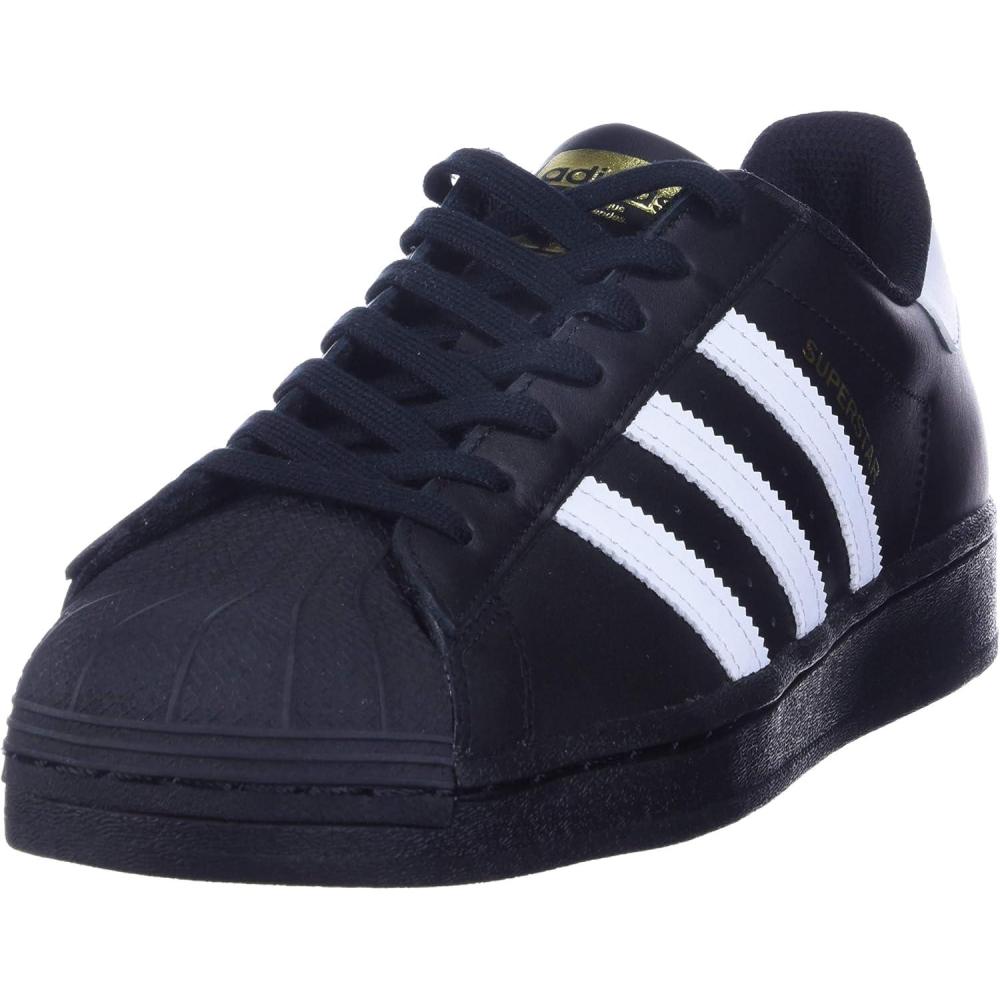 imageadidas Mens Superstar ShoeBlackWhiteBlack