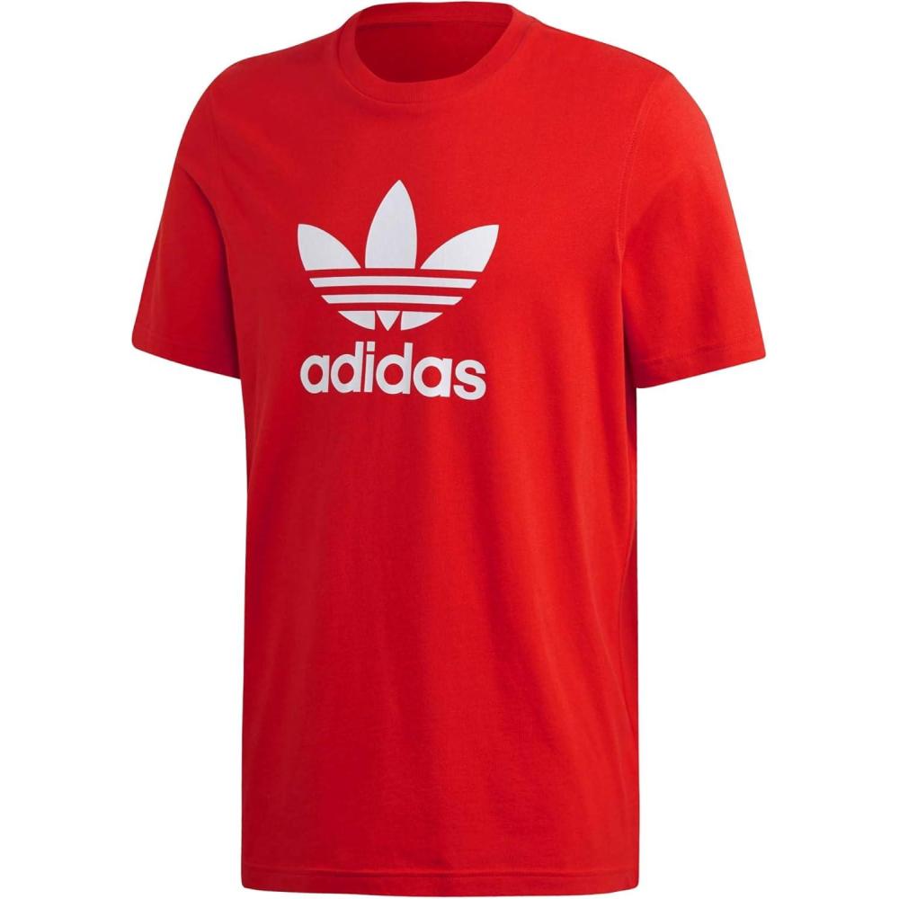 imageadidas Originals Mens Adicolor Classics Trefoil TShirtLush Red