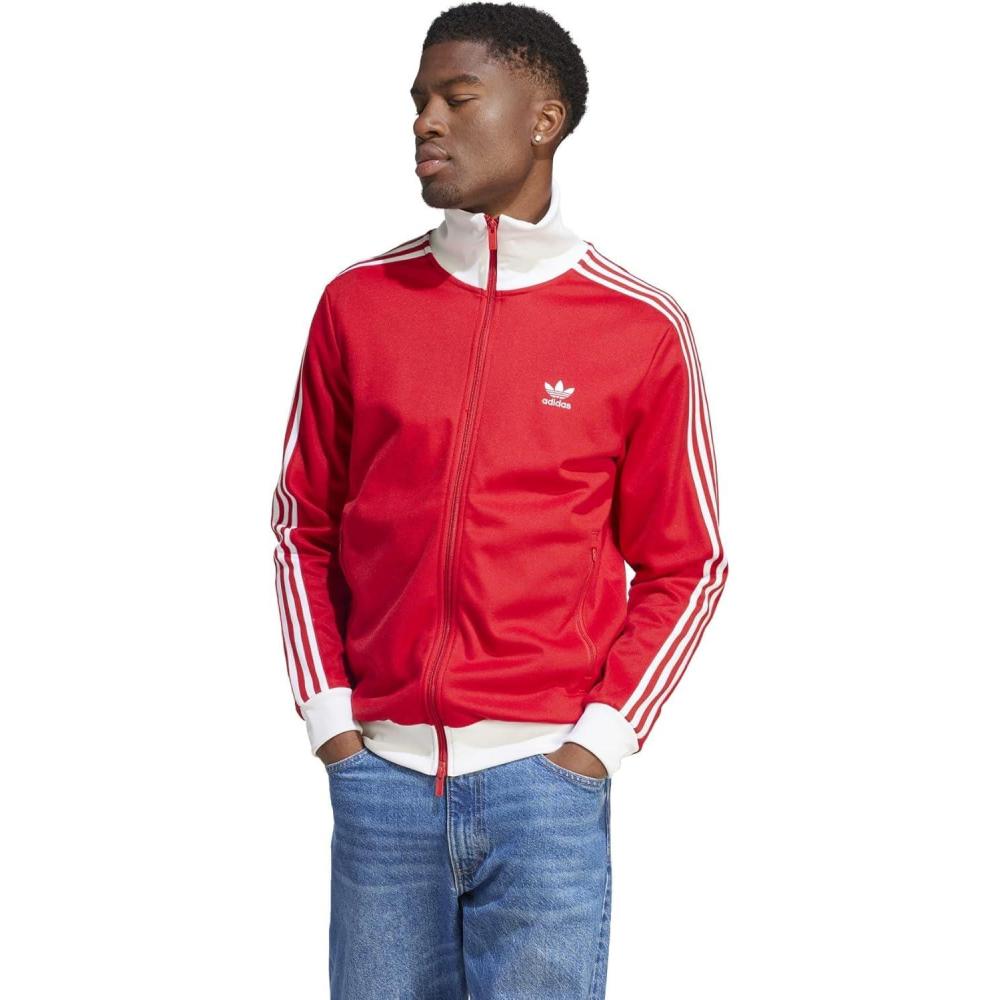 imageadidas Originals Mens Beckenbauer Track TopBetter ScarletWhite