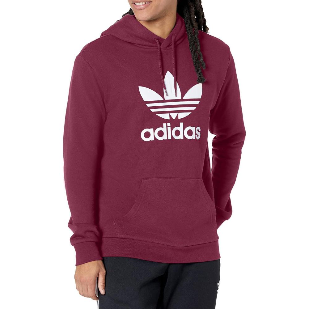 imageadidas Originals Mens Graphics Trefoil Series HoodieVictory CrimsonWhite
